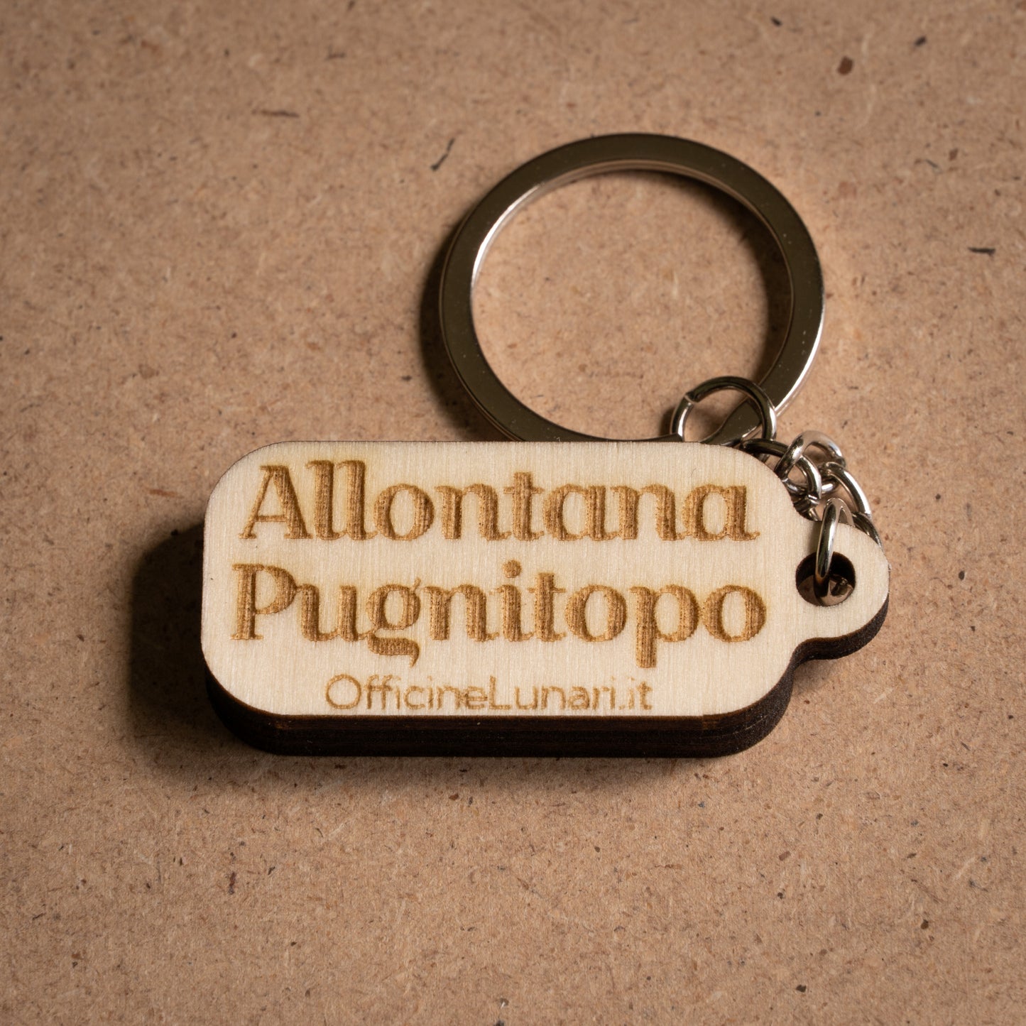Portachiavi "Frosinone culone / Allontana Pugnitopo"