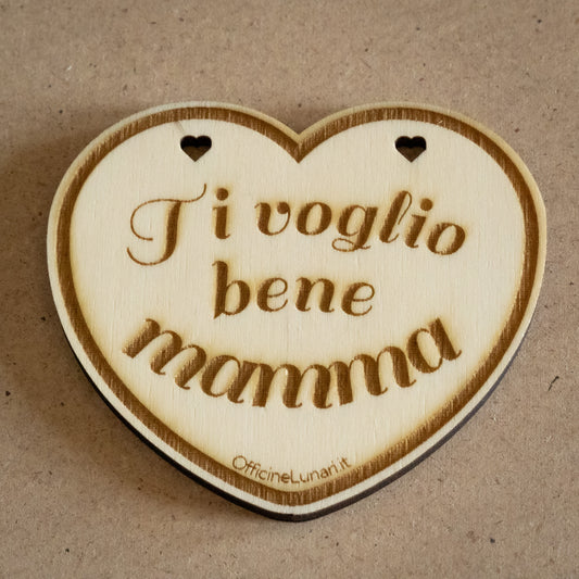 Targa per vaso "Ti voglio bene mamma"
