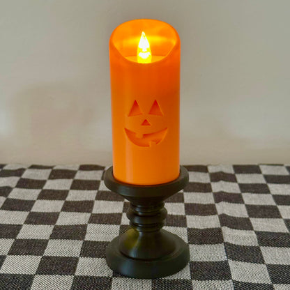 Candela di Halloween con base (senza fiamma)