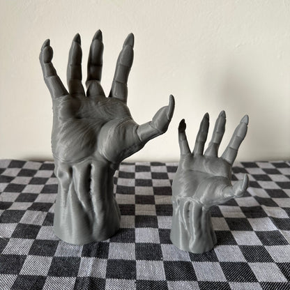 Mano zombie decorativa per Halloween (vaso, muro e tavolo)