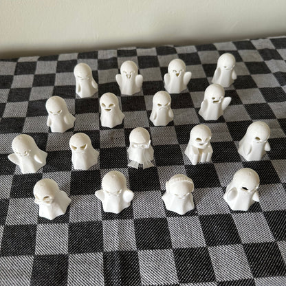 Set di 17 fantasmini decorativi per Halloween