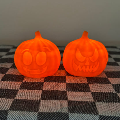 Fantasimini e zucche decorative luminose di Halloween (senza fiamma)