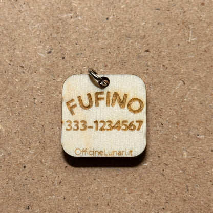 Medaglietta personalizzata (tag) per animali domestici con codice QR