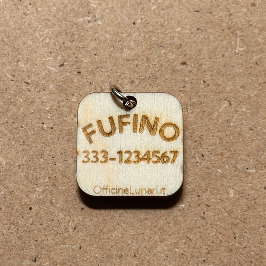 Medaglietta personalizzata (tag) per animali domestici con codice QR