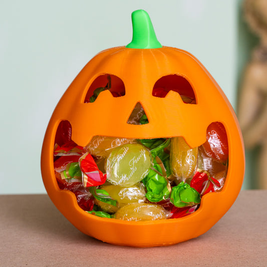 Portacaramelle Zucca di Halloween