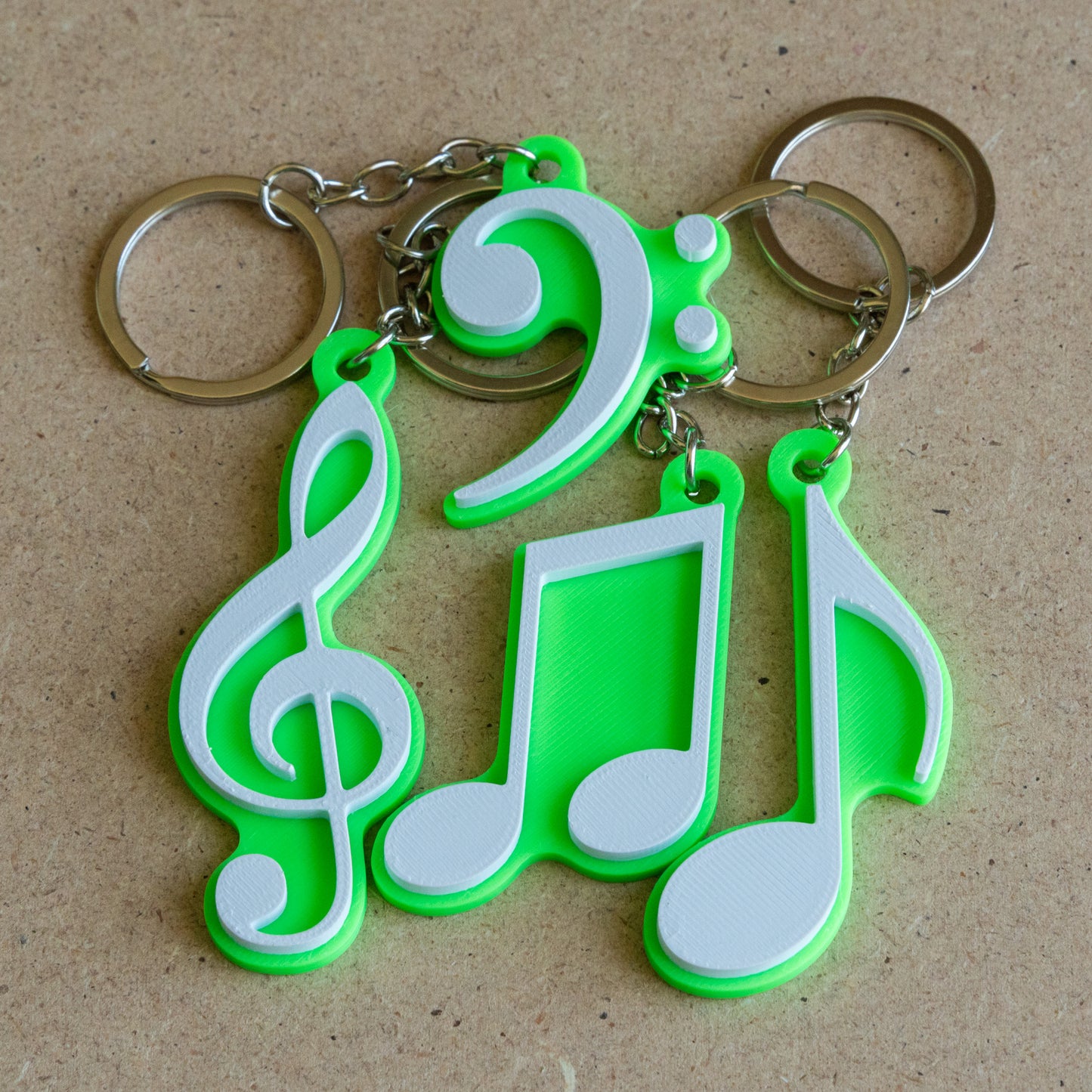 Kit Risparmio: Simboli musicali (4 portachiavi multicolore)
