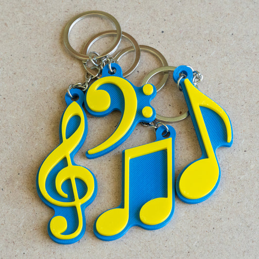 Kit Risparmio: Simboli musicali (4 portachiavi multicolore)