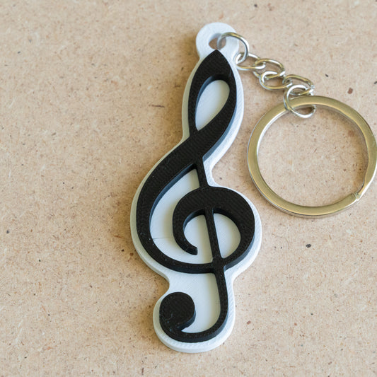 Portachiavi multicolore Chiave di violino
