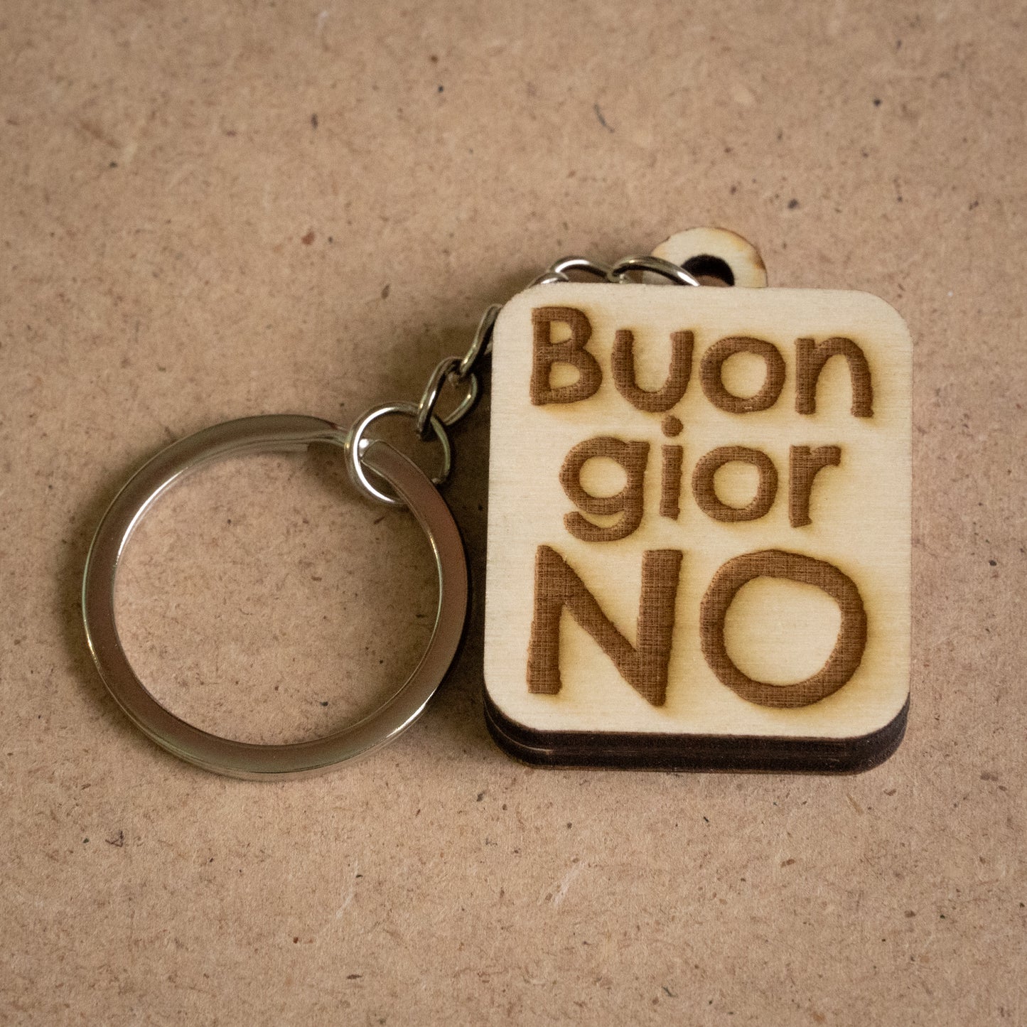 Portachiavi "BuongiorNO"