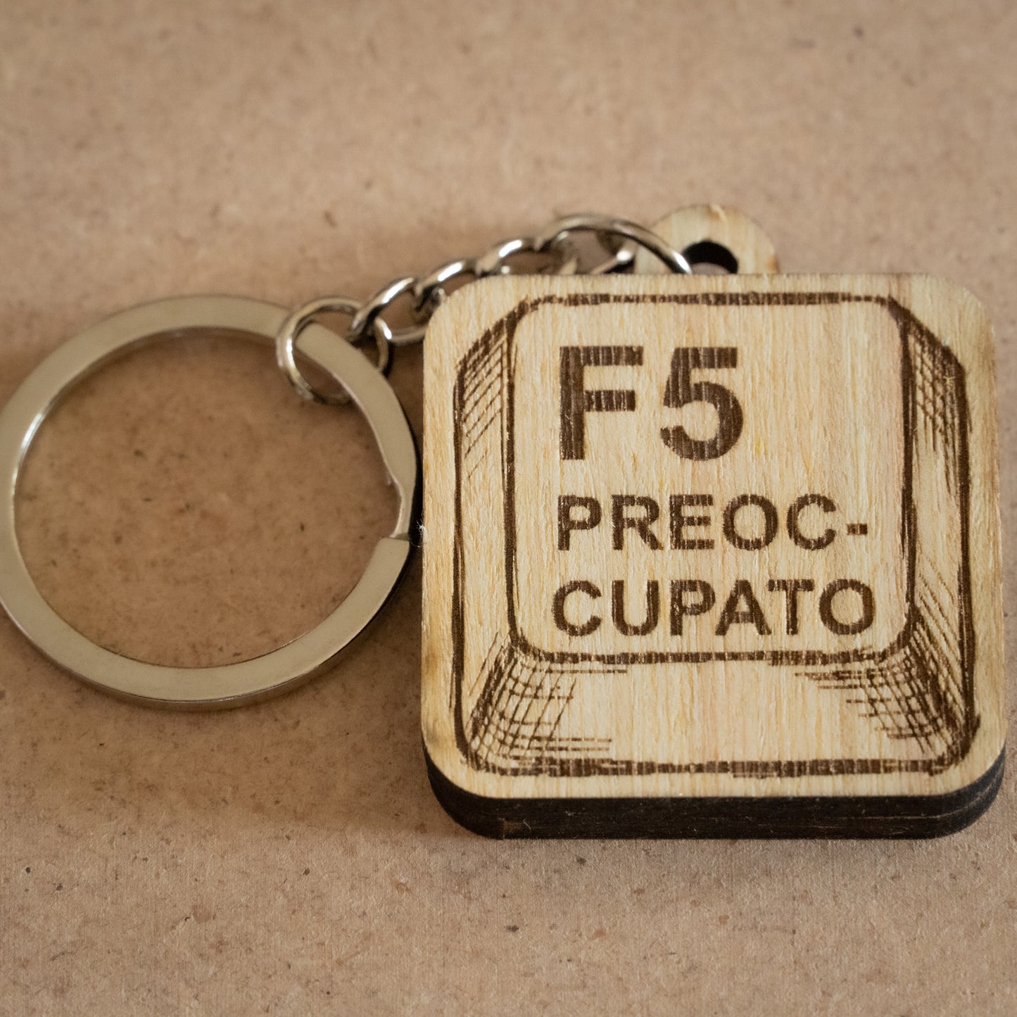 Portachiavi "F5 Preoccupato"