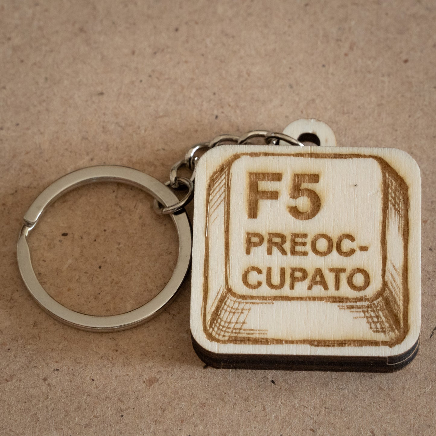 Portachiavi "F5 Preoccupato"