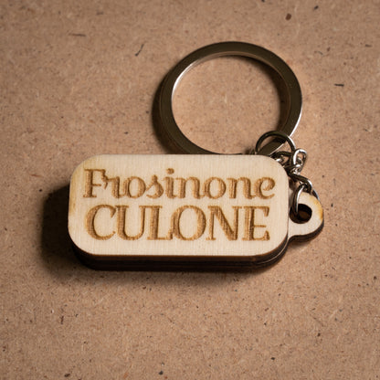 Portachiavi "Frosinone culone / Allontana Pugnitopo"