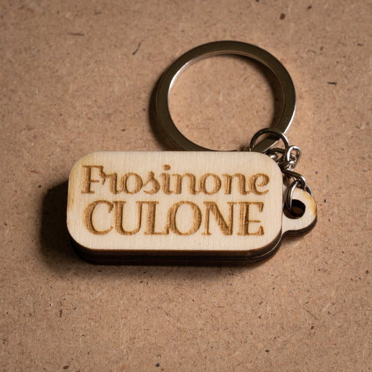 Portachiavi "Frosinone culone / Allontana Pugnitopo"