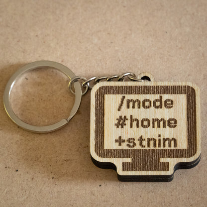 Portachiavi "/mode #home +stnim"