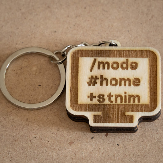 Portachiavi "/mode #home +stnim"