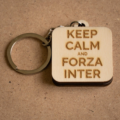 Portachiavi "Keep Calm and Forza Inter"