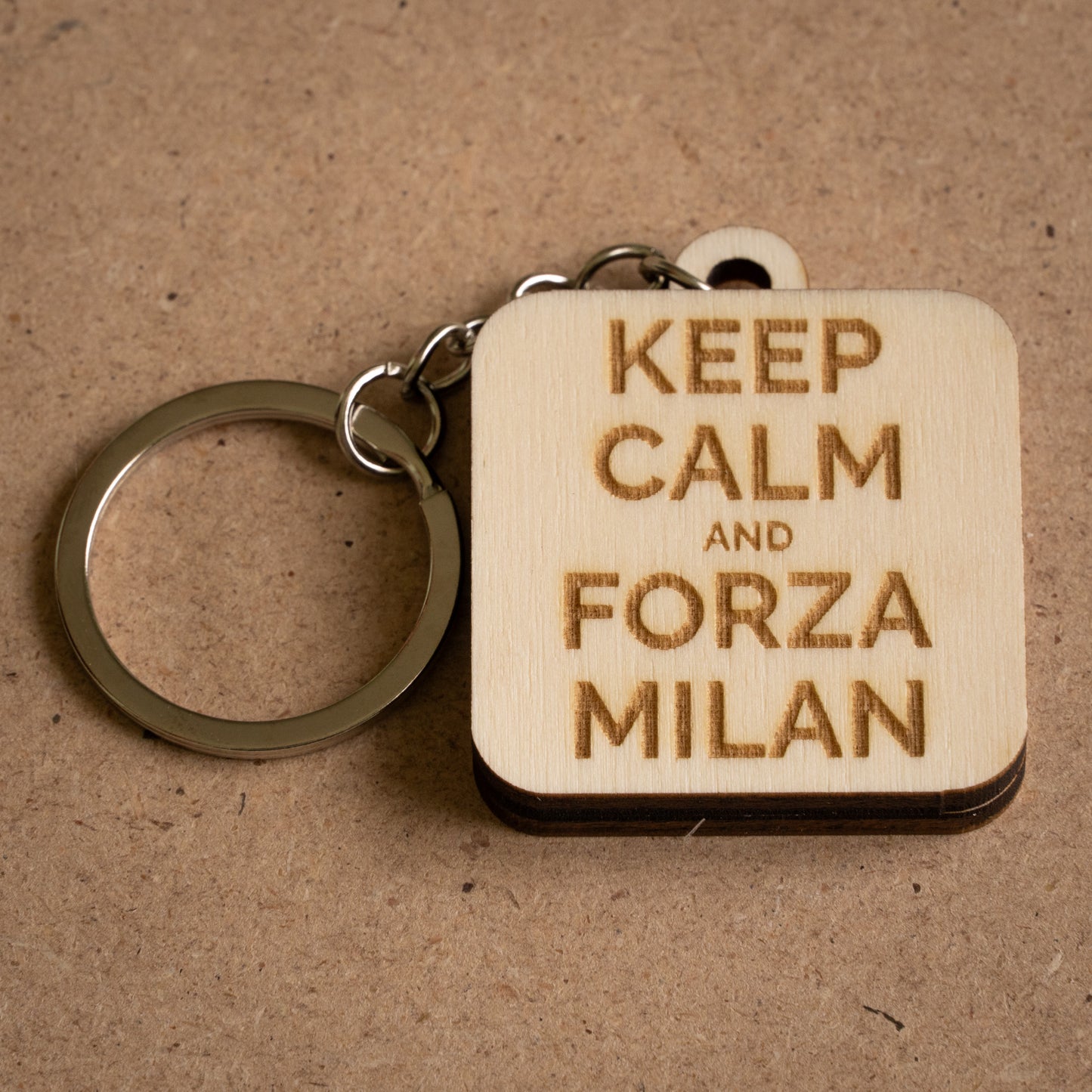 Portachiavi "Keep Calm and Forza Milan"