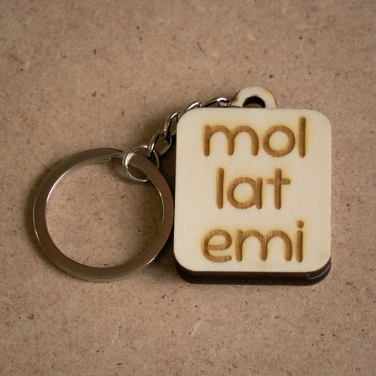 Portachiavi "Mollatemi"