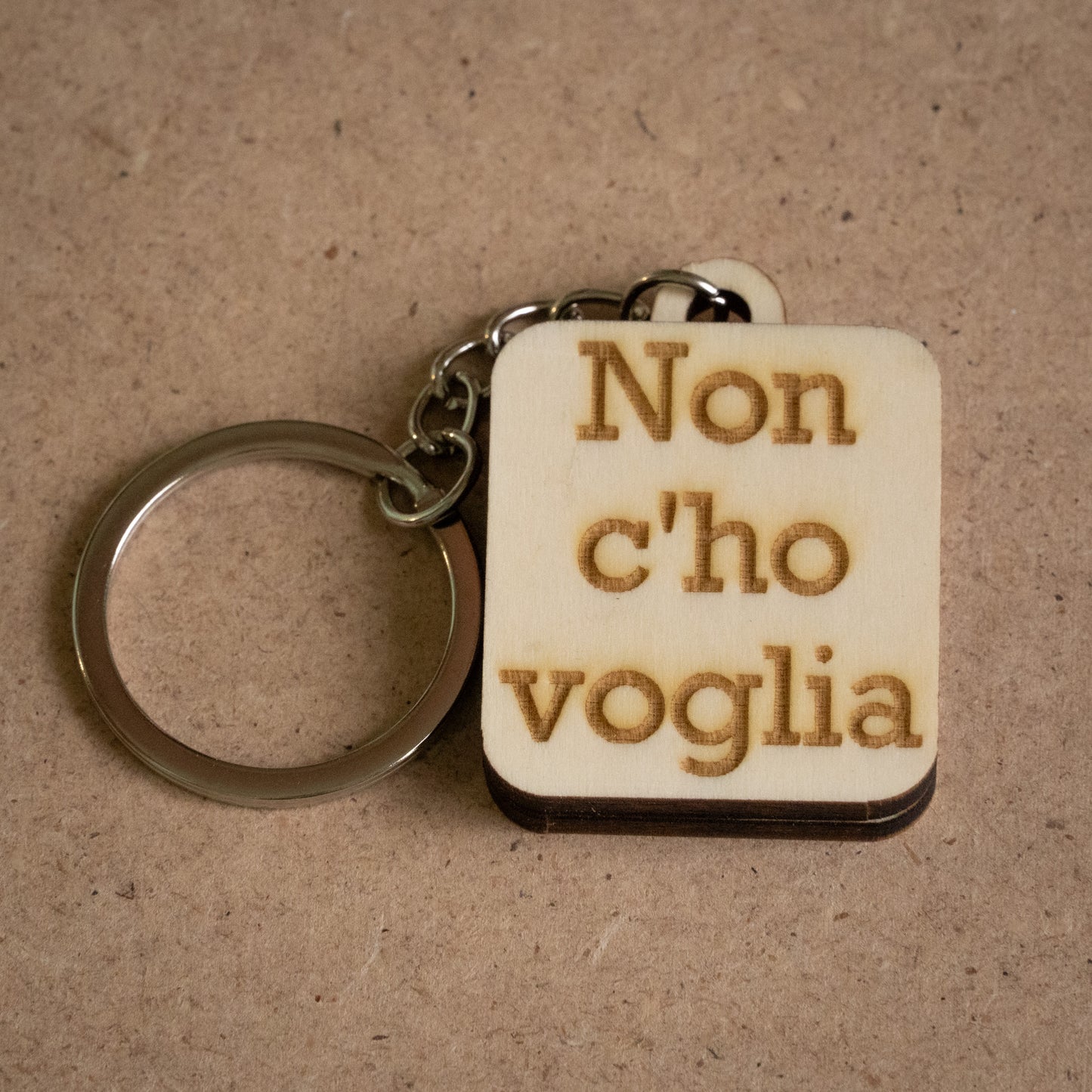 Portachiavi "Non c'ho voglia"