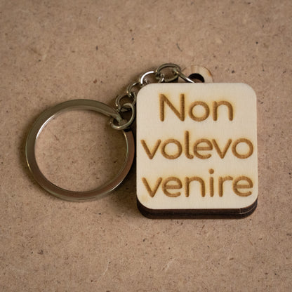 Portachiavi "Non volevo venire"
