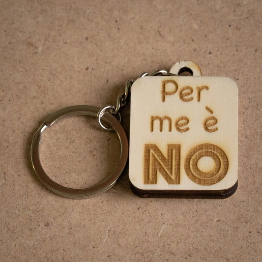 Portachiavi "Per me è no"