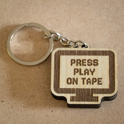 Portachiavi "Press Play on Tape"