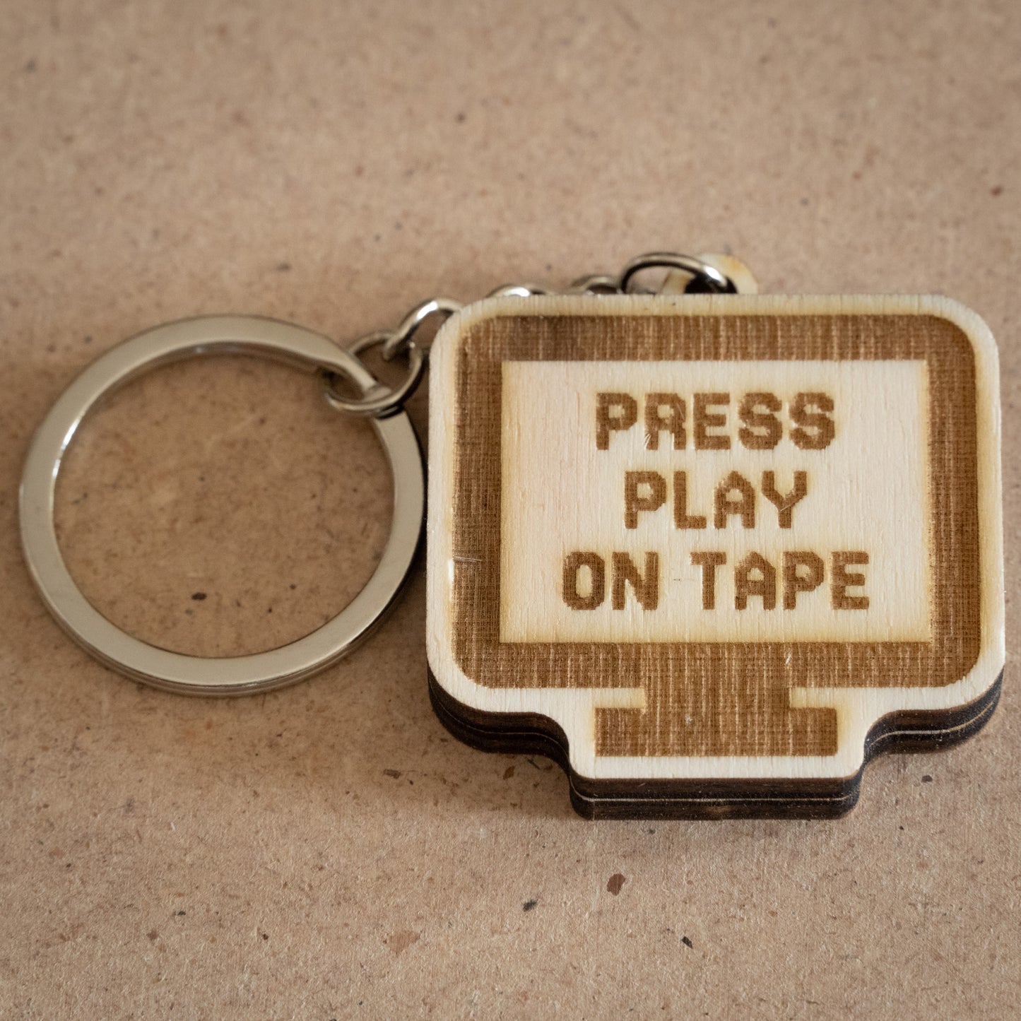 Portachiavi "Press Play on Tape"