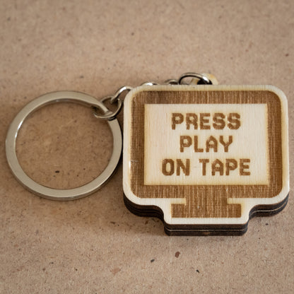 Portachiavi "Press Play on Tape"