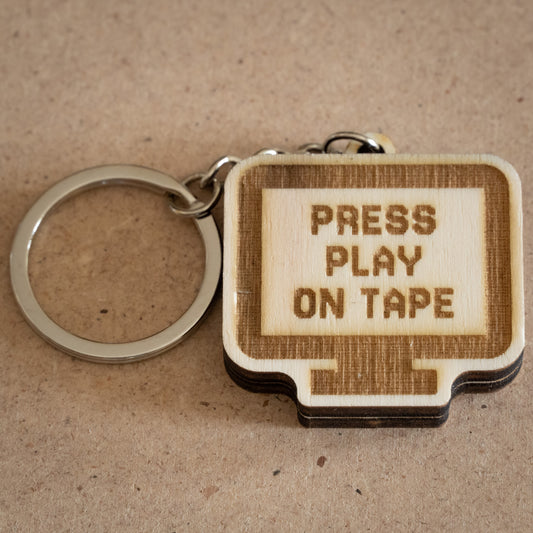 Portachiavi "Press Play on Tape"