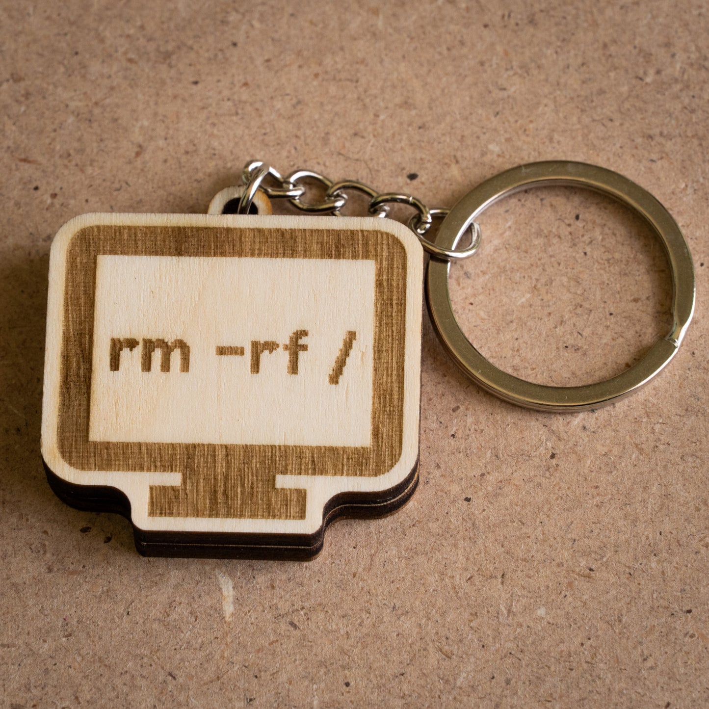 Portachiavi "rm -rf"