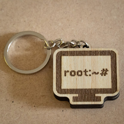 Portachiavi "root:~#"