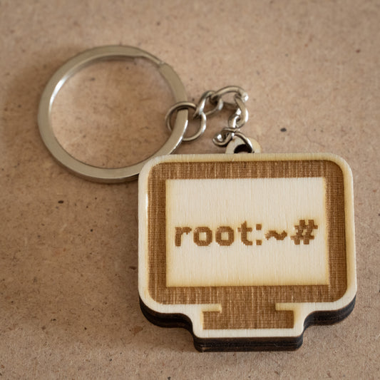 Portachiavi "root:~#"