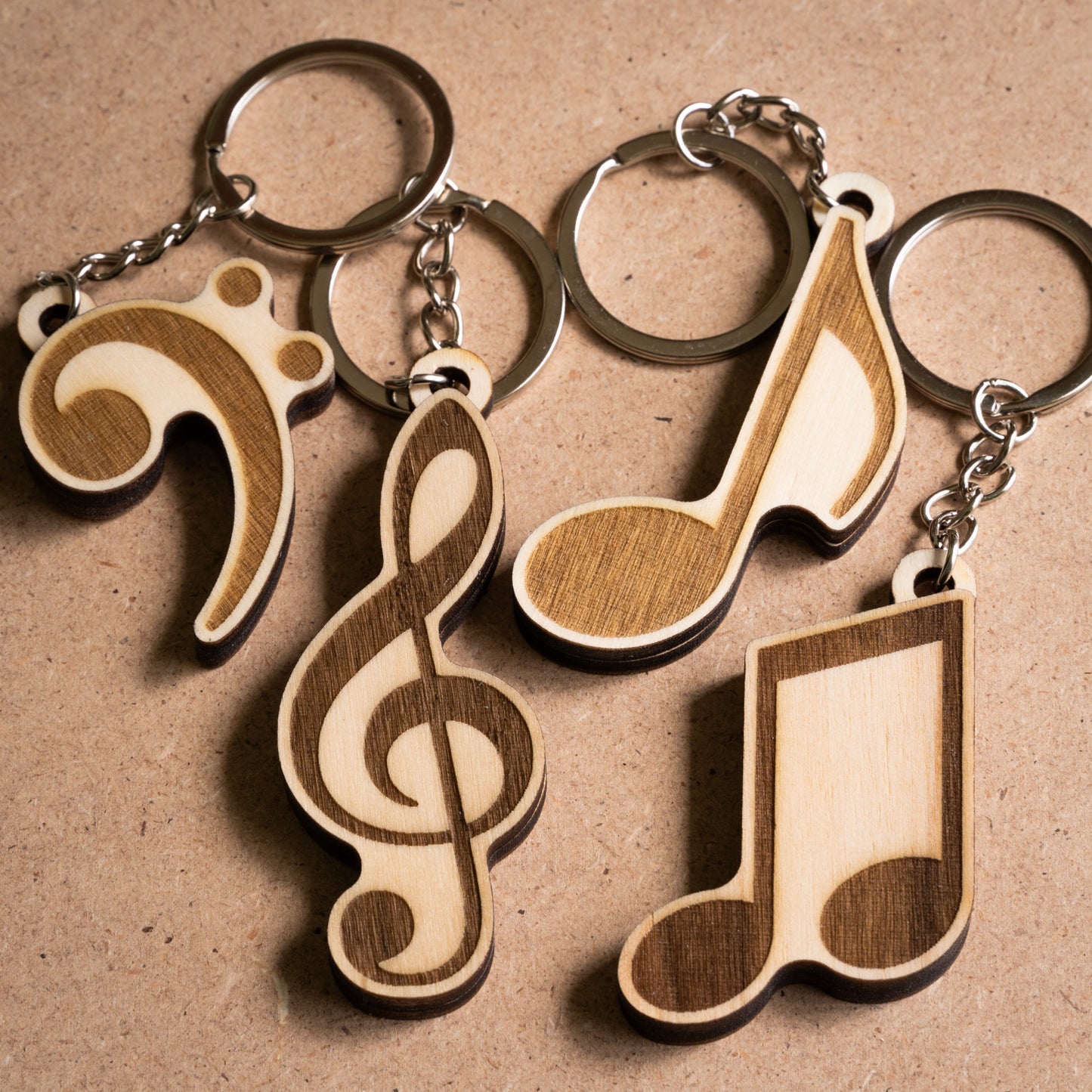 Kit Risparmio: Simboli musicali (4 portachiavi)