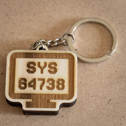 Portachiavi "SYS 64738"
