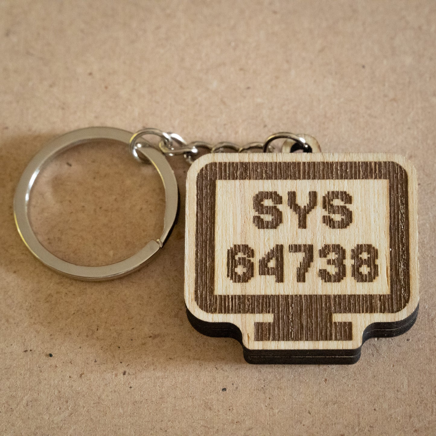 Portachiavi "SYS 64738"