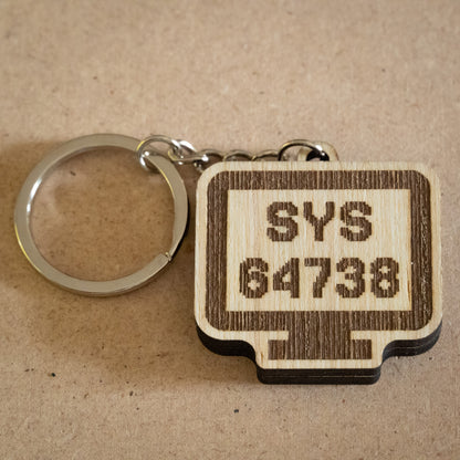 Portachiavi "SYS 64738"
