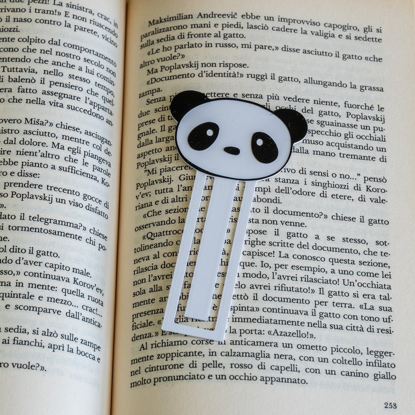 Segnalibro multicolore Panda