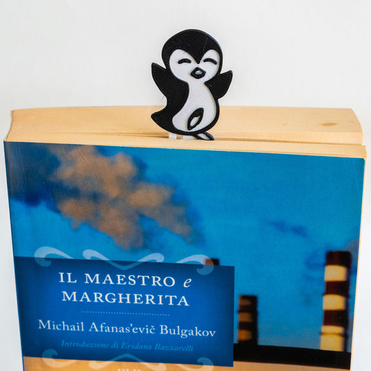 Segnalibro multicolore Pinguino