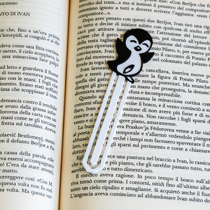Segnalibro multicolore Pinguino