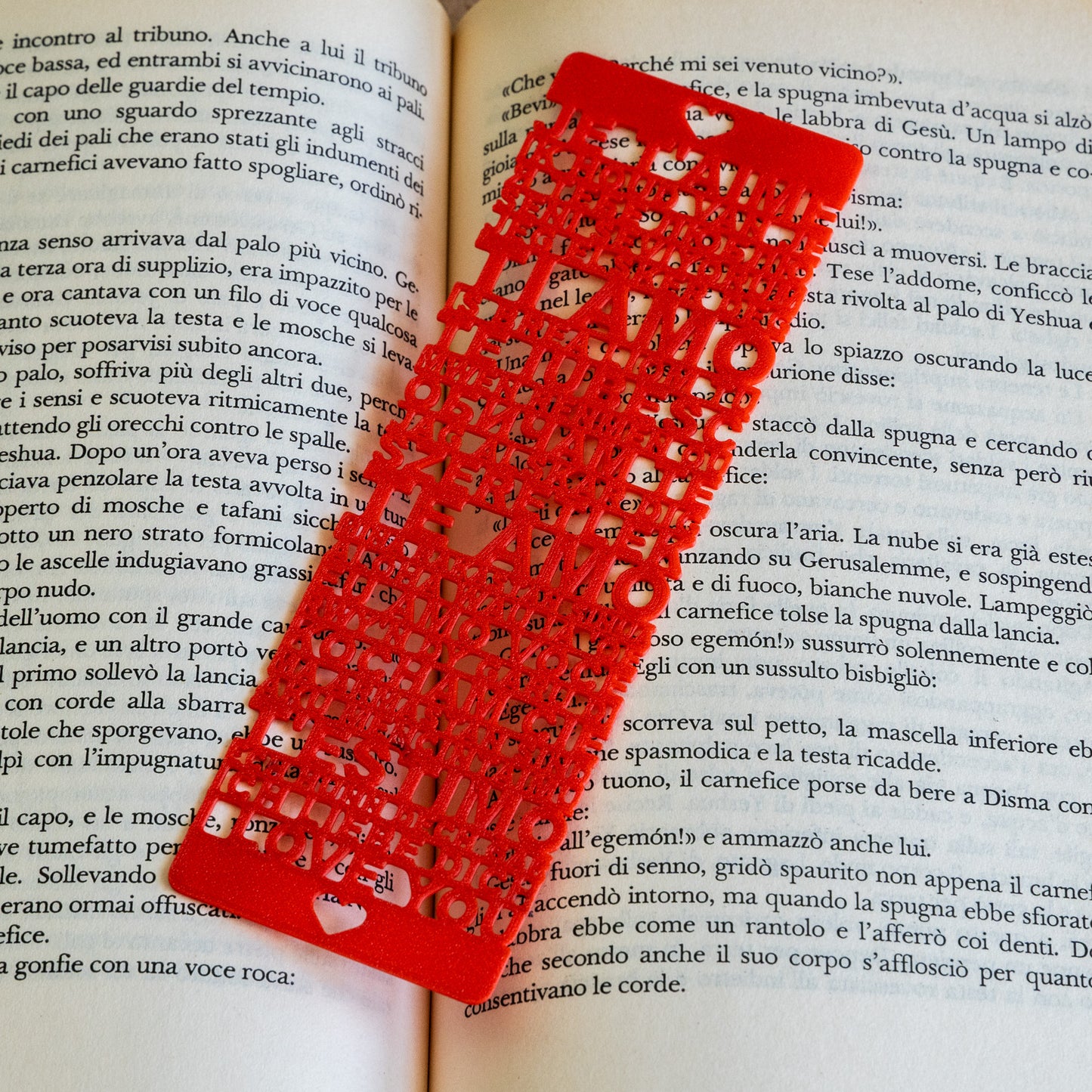 Segnalibro Ti Amo multilingue