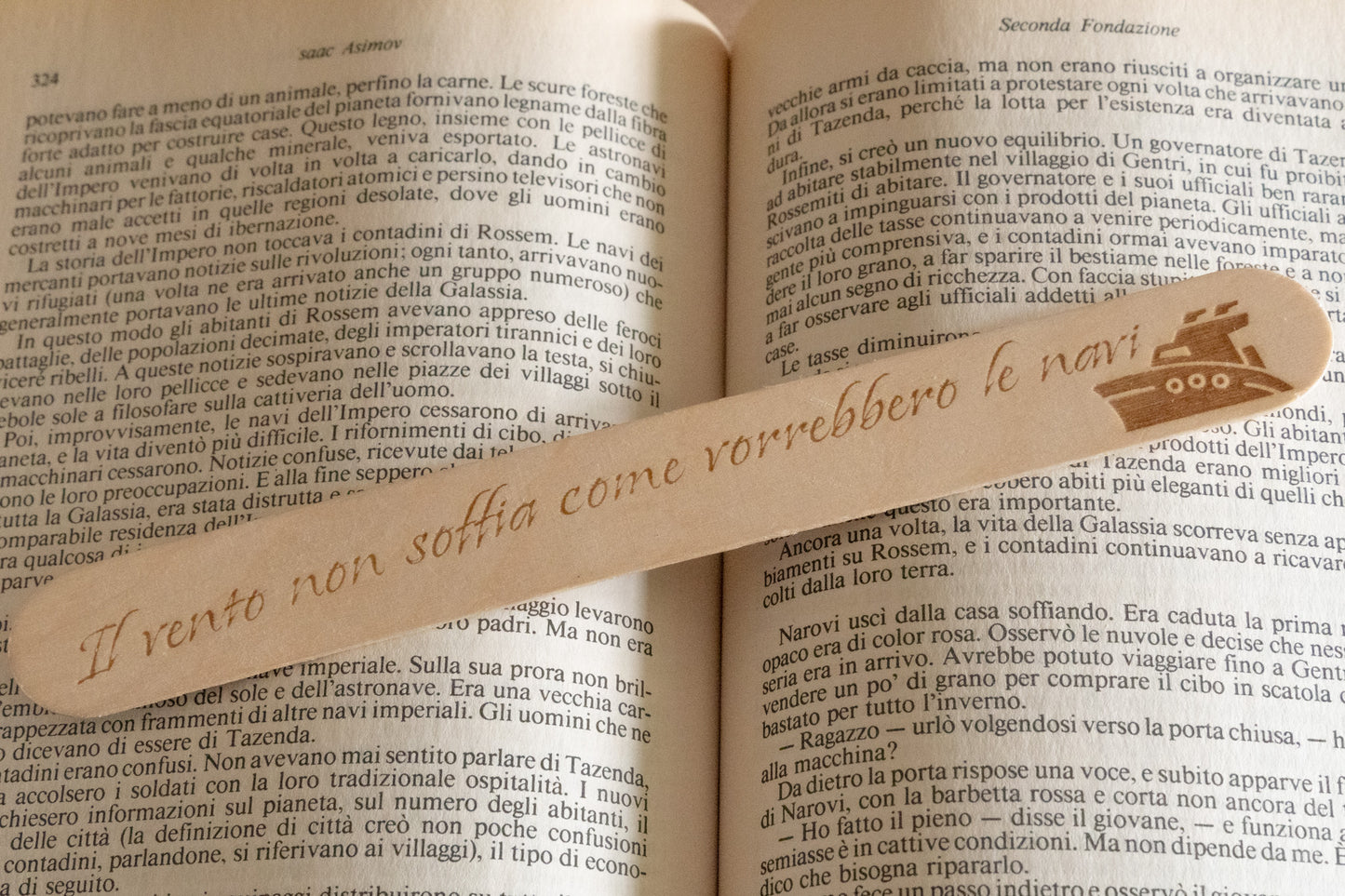 Segnalibro "Il vento non soffia come vorrebbero le navi"