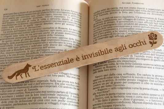 Segnalibro "L'essenziale è invisibile agli occhi"