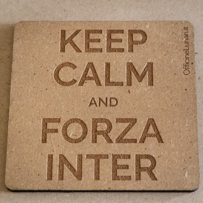 Sottobicchiere "Keep Calm and Forza Inter"