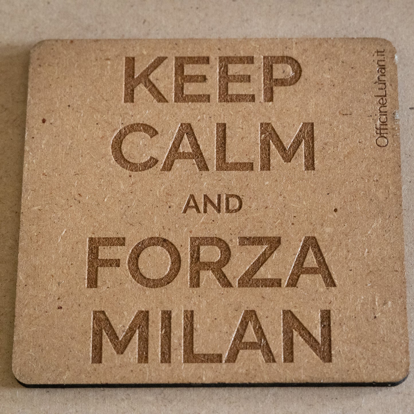 Sottobicchiere "Keep Calm and Forza Milan"
