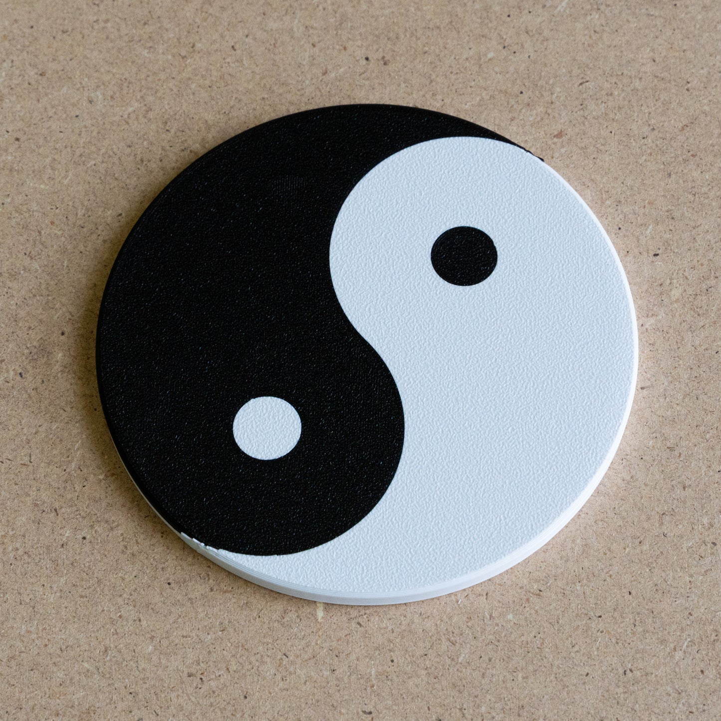 Sottobicchiere multicolore Yin & Yang
