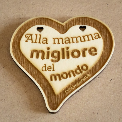 Targa per vaso "Alla mamma migliore del mondo"