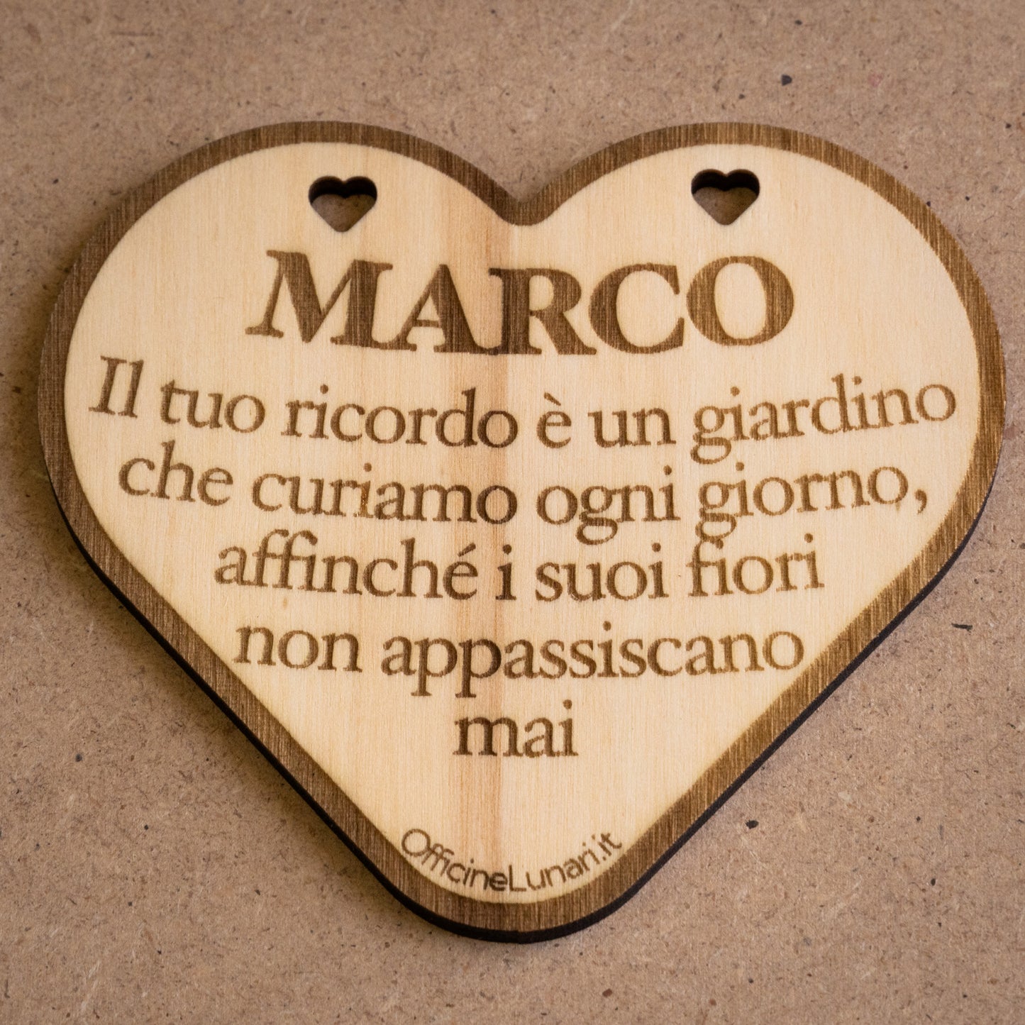 Targa personalizzabile "Il tuo ricordo è un giardino…"