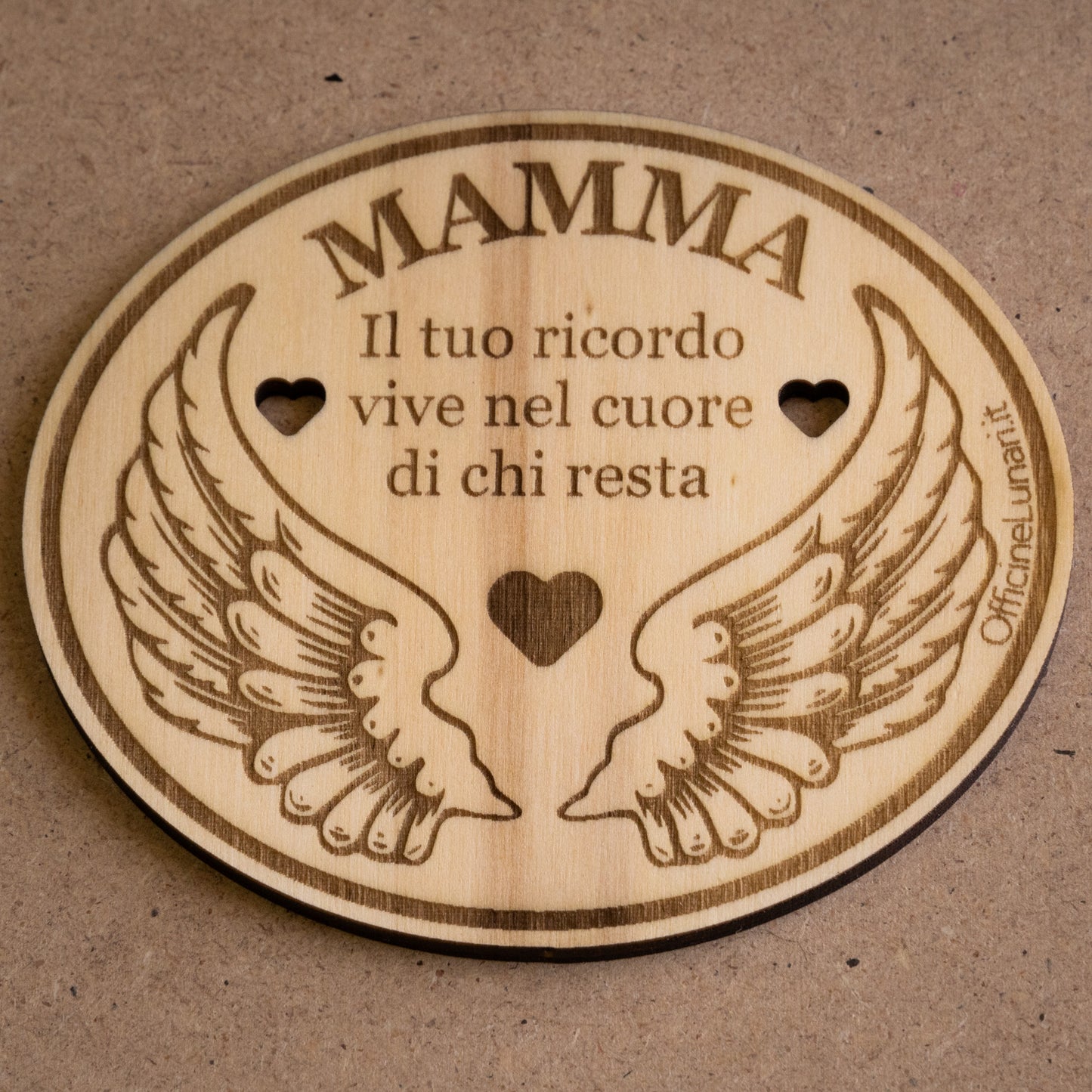 Targa personalizzabile "Il tuo vive nel cuore di chi resta"