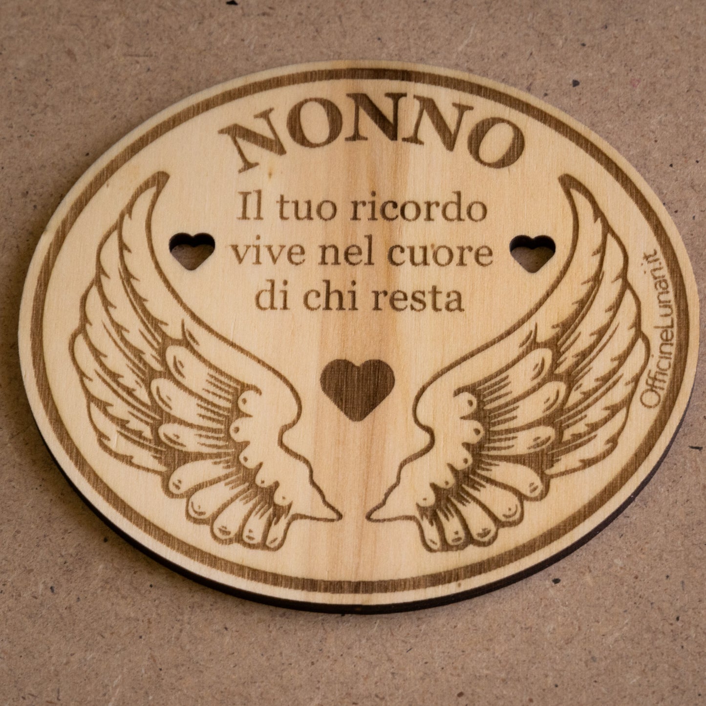 Targa personalizzabile "Il tuo vive nel cuore di chi resta"