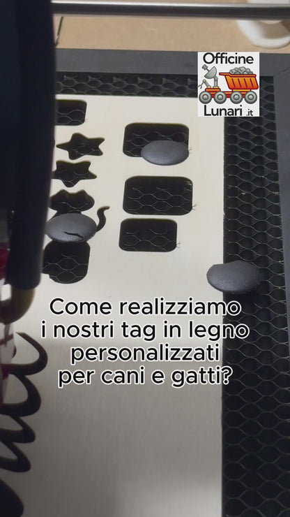 Medaglietta personalizzata (tag) per animali domestici con codice QR